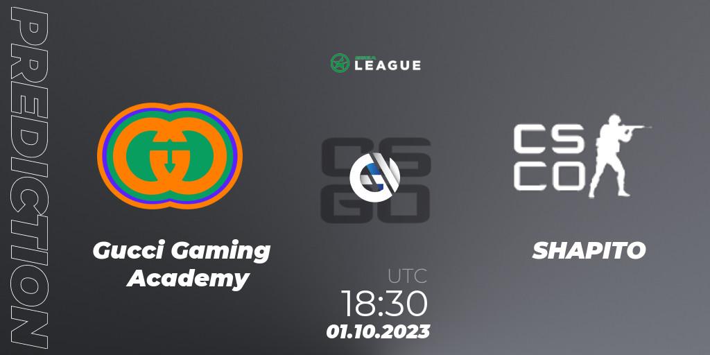 Gucci Gaming Academy vs SHAPITO: Match Prediction. 02.10.2023 at 11:30, Counter-Strike (CS2), ESEA Season 46: Main Division - Europe