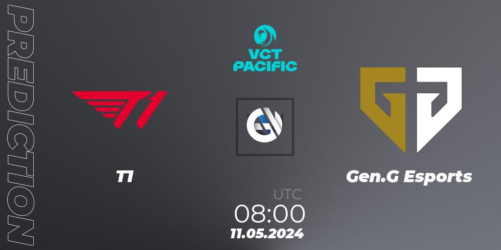 T1 vs Gen.G Esports: Match Prediction. 11.05.2024 at 08:10, VALORANT, VCT 2024: Pacific League - Stage 1