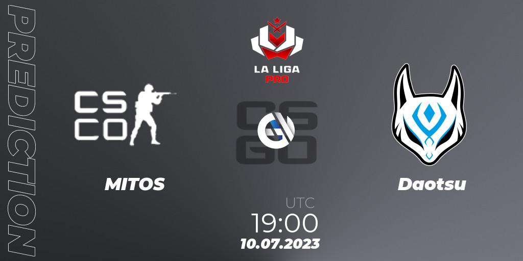 MITOS vs Daotsu: Match Prediction. 10.07.2023 at 19:00, Counter-Strike (CS2), La Liga 2023: Pro Division