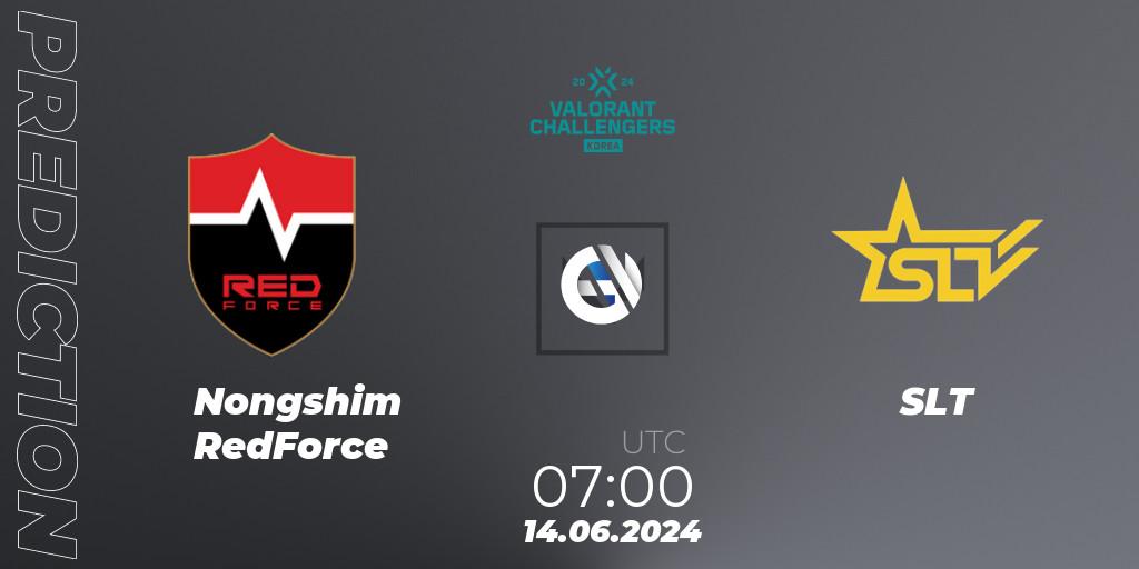 Nongshim RedForce vs SLT: Match Prediction. 14.06.2024 at 07:00, VALORANT, VALORANT Challengers 2024 Korea: Split 2