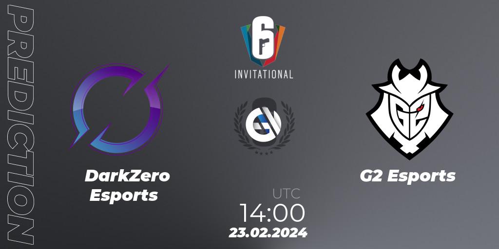 DarkZero Esports vs G2 Esports: Match Prediction. 23.02.24, Rainbow Six, Six Invitational 2024