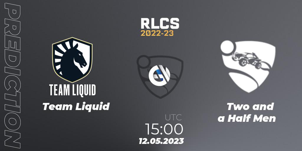 Team Liquid vs Two and a Half Men: Match Prediction. 12.05.2023 at 15:00, Rocket League, RLCS 2022-23 - Spring: Europe Regional 1 - Spring Open