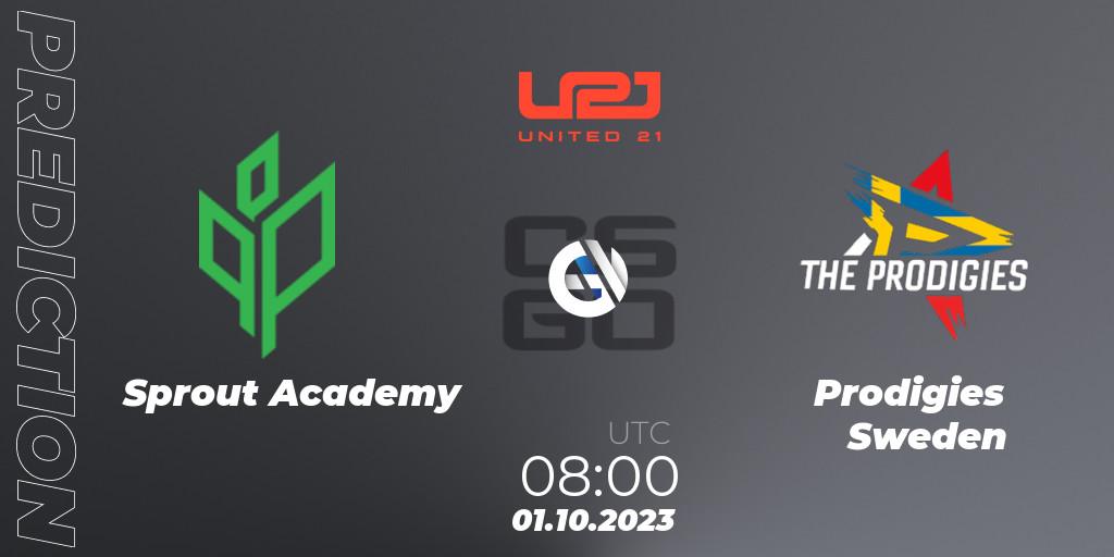 Sprout Academy vs Prodigies Sweden: Match Prediction. 01.10.2023 at 08:00, Counter-Strike (CS2), United21 Season 6