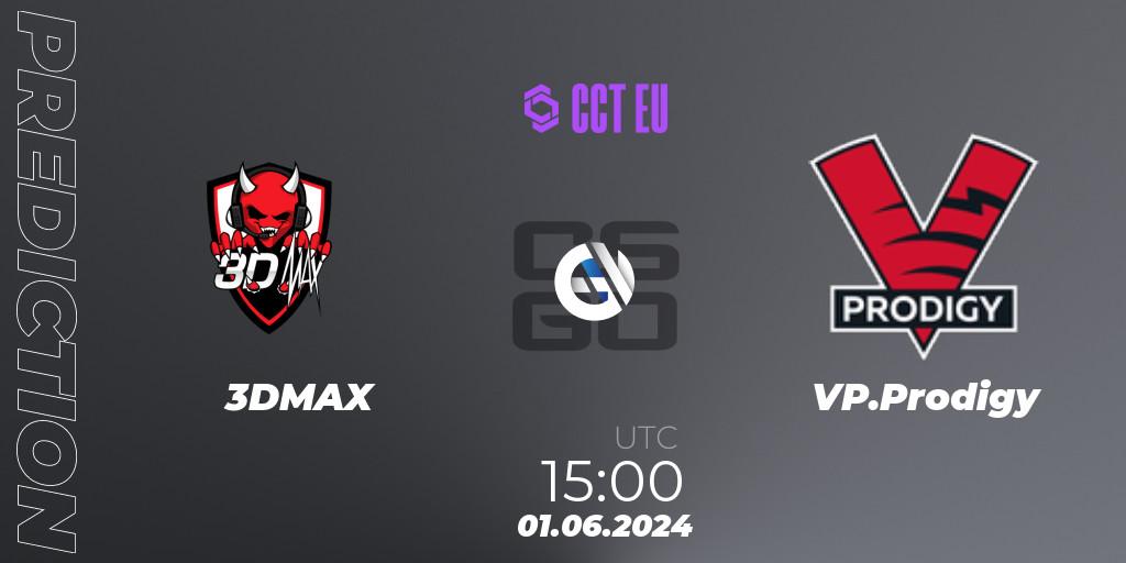 3DMAX vs VP.Prodigy: Match Prediction. 01.06.2024 at 15:15, Counter-Strike (CS2), CCT Season 2 Europe Series 4