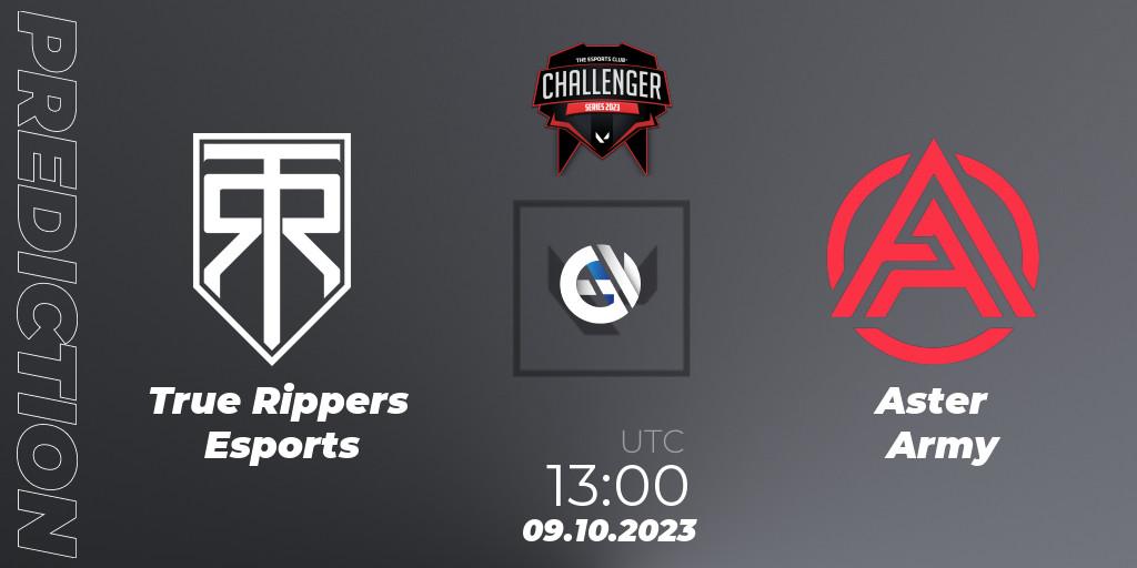 True Rippers Esports vs Aster Army: Match Prediction. 09.10.23, VALORANT, TEC Challenger Series 10