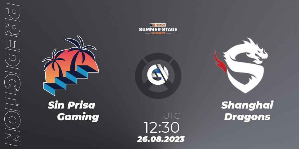 Sin Prisa Gaming vs Shanghai Dragons: Match Prediction. 26.08.23, Overwatch, Overwatch League 2023 - Summer Stage Knockouts