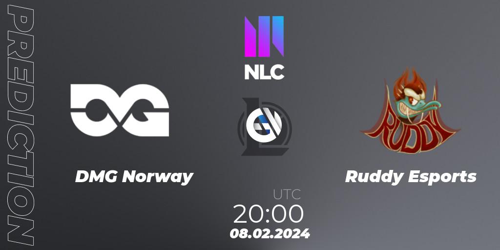 DMG Norway vs Ruddy Esports: Match Prediction. 08.02.2024 at 20:00, LoL, NLC 1st Division Spring 2024