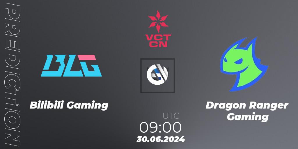 Bilibili Gaming vs Dragon Ranger Gaming: Match Prediction. 30.06.2024 at 09:00, VALORANT, VALORANT Champions Tour China 2024: Stage 2 - Group Stage