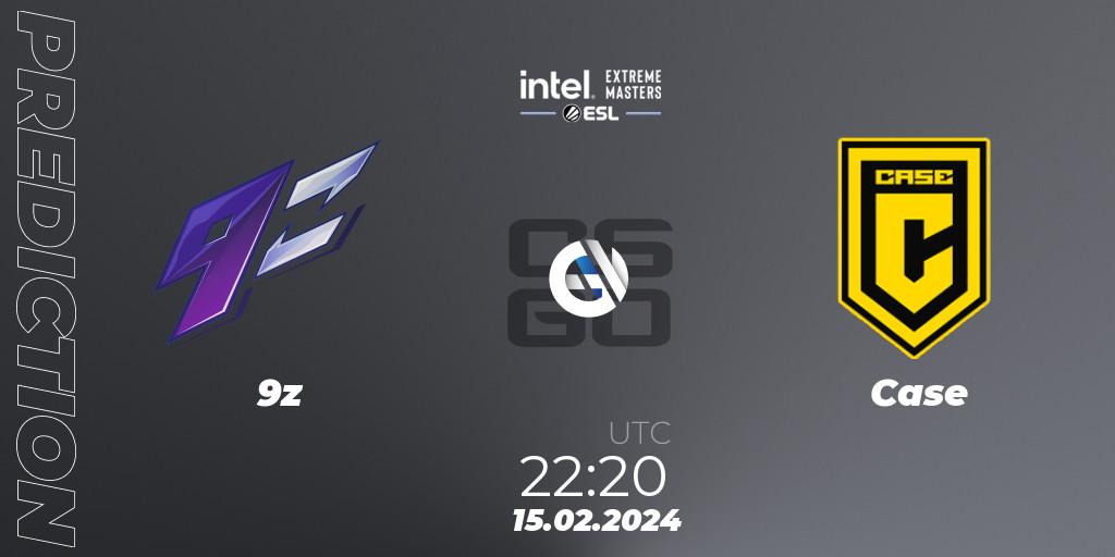 9z vs Case: Match Prediction. 15.02.2024 at 22:20, Counter-Strike (CS2), Intel Extreme Masters Dallas 2024: South American Open Qualifier #1