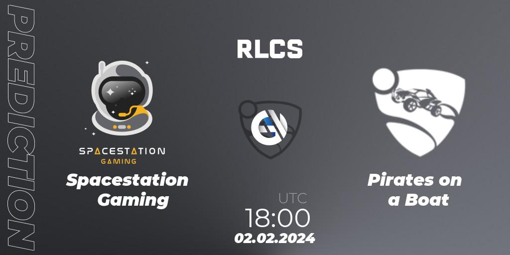 Spacestation Gaming vs Pirates on a Boat: Match Prediction. 02.02.24, Rocket League, RLCS 2024 - Major 1: North America Open Qualifier 1