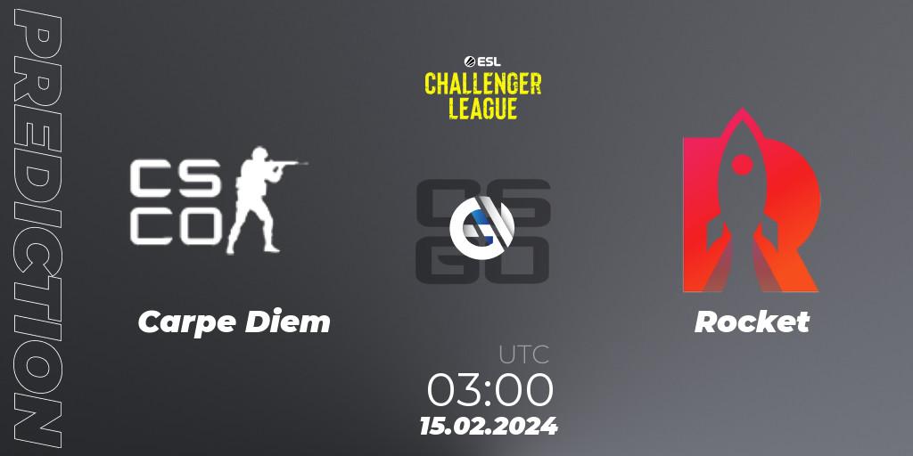 Carpe Diem vs Rocket: Match Prediction. 15.02.24, CS2 (CS:GO), ESL Challenger League Season 47: North America