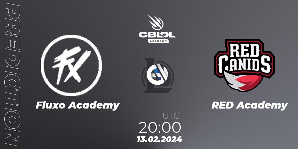 Fluxo Academy vs RED Academy: Match Prediction. 13.02.2024 at 20:00, LoL, CBLOL Academy Split 1 2024
