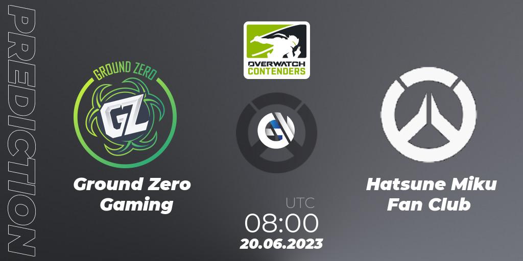 Ground Zero Gaming vs Hatsune Miku Fan Club: Match Prediction. 20.06.23, Overwatch, Overwatch Contenders 2023 Summer Series: Australia/New Zealand