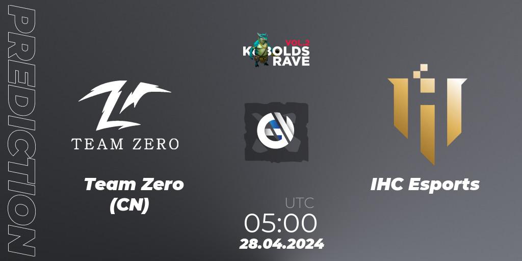 Team Zero (CN) vs IHC Esports: Match Prediction. 28.04.24, Dota 2, Cringe Station Kobolds Rave 2
