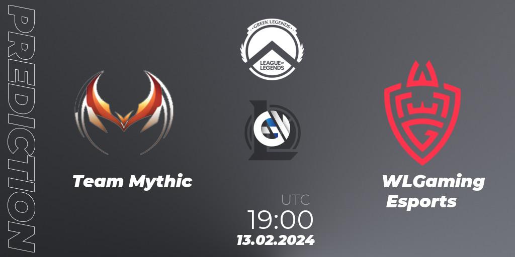 Team Mythic vs WLGaming Esports: Match Prediction. 13.02.2024 at 19:00, LoL, GLL Spring 2024