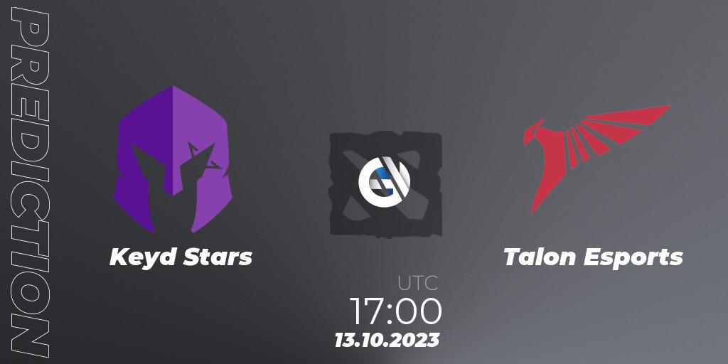 Keyd Stars vs Talon Esports: Match Prediction. 13.10.23, Dota 2, The International 2023 - Group Stage