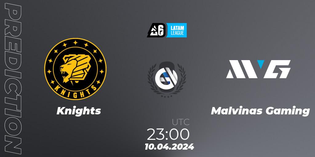 Knights vs Malvinas Gaming: Match Prediction. 10.04.24, Rainbow Six, LATAM League 2024 - Stage 1: LATAM South