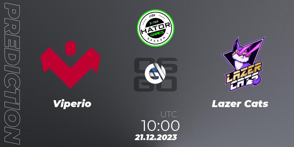 Viperio vs Lazer Cats: Match Prediction. 21.12.2023 at 10:00, Counter-Strike (CS2), HATOR Games #1