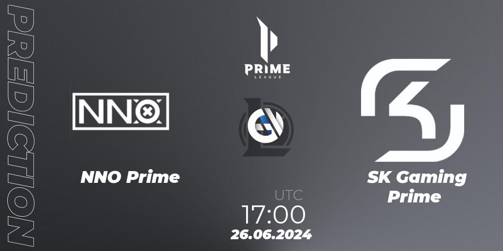 NNO Prime vs SK Gaming Prime: Match Prediction. 26.06.2024 at 17:00, LoL, Prime League Summer 2024