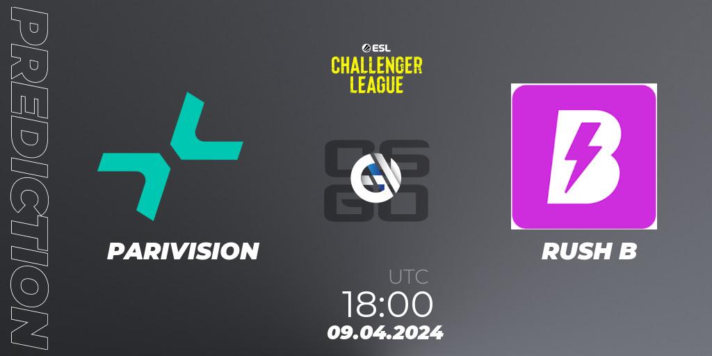 PARIVISION vs RUSH B: Match Prediction. 09.04.2024 at 18:00, Counter-Strike (CS2), ESL Challenger League Season 47: Europe
