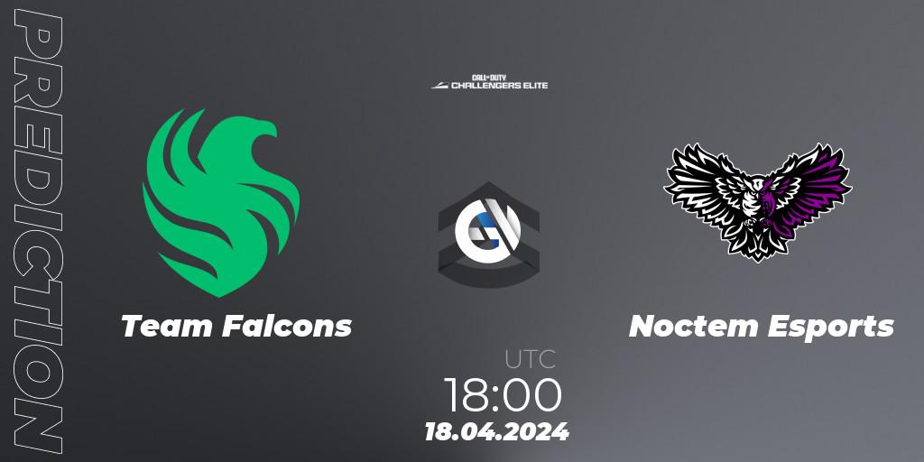Team Falcons vs Noctem Esports: Match Prediction. 18.04.2024 at 18:00, Call of Duty, Call of Duty Challengers 2024 - Elite 2: EU