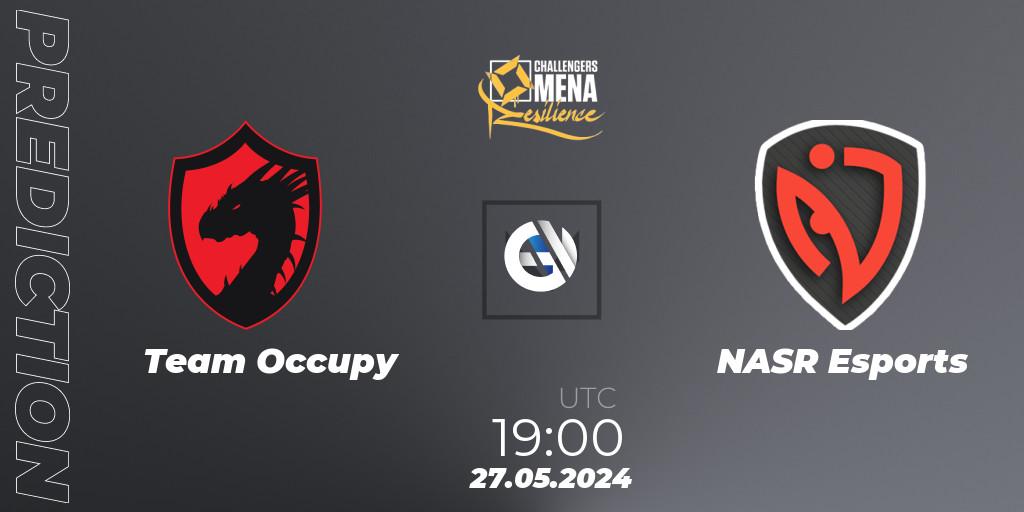 Team Occupy vs NASR Esports: Match Prediction. 27.05.2024 at 18:00, VALORANT, VALORANT Challengers 2024 MENA: Resilience Split 2 - Levant and North Africa