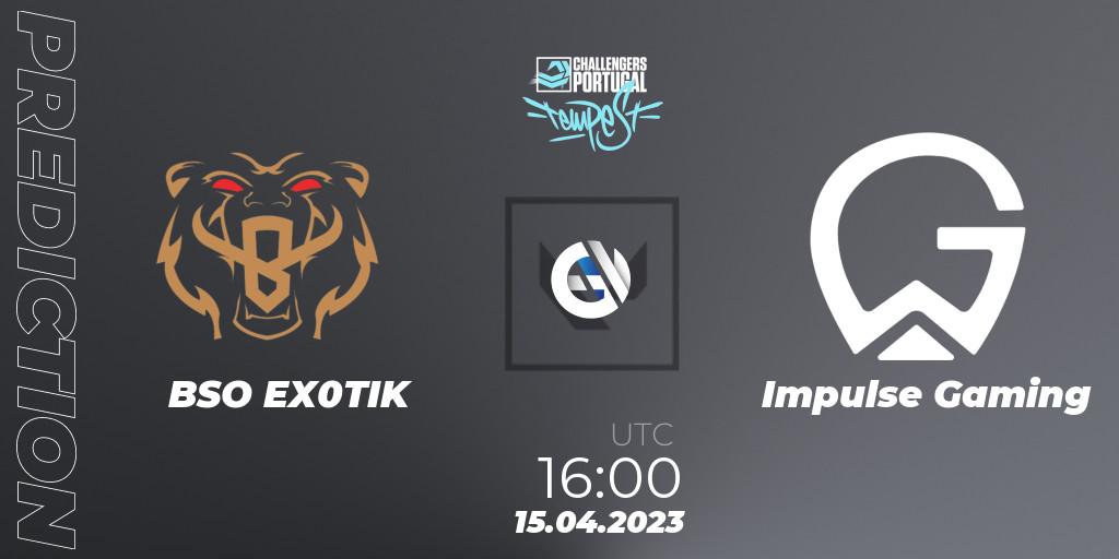 BSO EX0TIK vs Impulse Gaming: Match Prediction. 15.04.23, VALORANT, VALORANT Challengers 2023 Portugal: Tempest Split 2