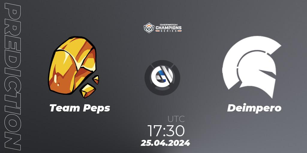 Team Peps vs Deimpero: Match Prediction. 25.04.2024 at 17:30, Overwatch, Overwatch Champions Series 2024 - EMEA Stage 2 Main Event