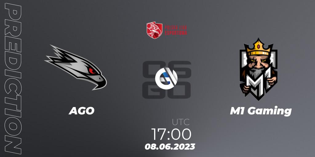 AGO vs M1 Gaming: Match Prediction. 08.06.23, CS2 (CS:GO), Polish Esports League 2023 Split 2