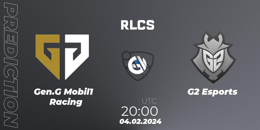 Gen.G Mobil1 Racing vs G2 Esports: Match Prediction. 04.02.24, Rocket League, RLCS 2024 - Major 1: North America Open Qualifier 1