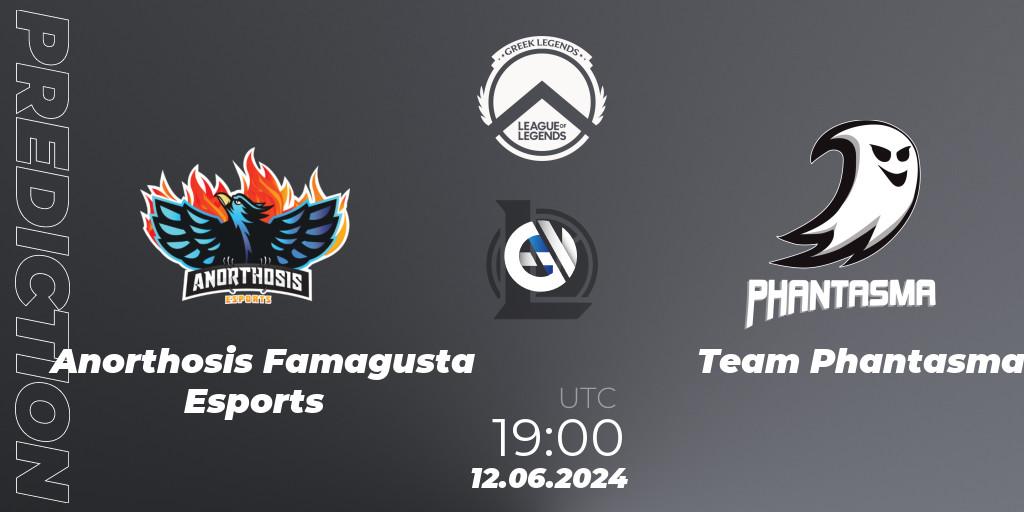 Anorthosis Famagusta Esports vs Team Phantasma: Match Prediction. 12.06.2024 at 19:00, LoL, GLL Summer 2024