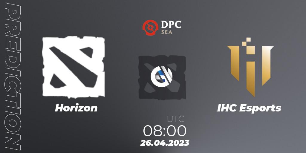 Horizon vs IHC Esports: Match Prediction. 26.04.2023 at 08:00, Dota 2, DPC 2023 Tour 2: SEA Division II (Lower)