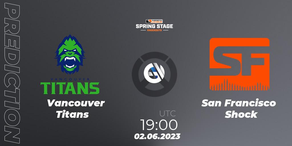 Vancouver Titans vs San Francisco Shock: Match Prediction. 02.06.23, Overwatch, OWL Stage Knockouts Spring 2023