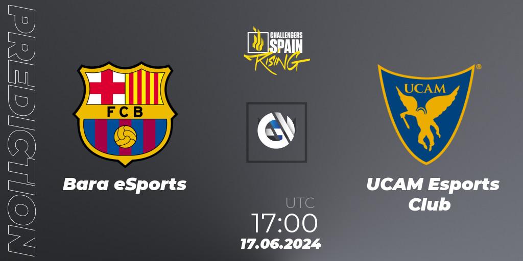 Barça eSports vs UCAM Esports Club: Match Prediction. 17.06.2024 at 19:00, VALORANT, VALORANT Challengers 2024 Spain: Rising Split 2