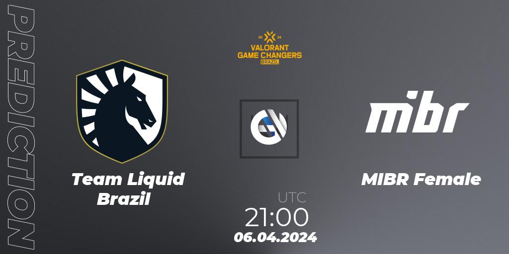 Team Liquid Brazil vs MIBR Female: Match Prediction. 06.04.24, VALORANT, VCT 2024: Game Changers Brazil Series 1