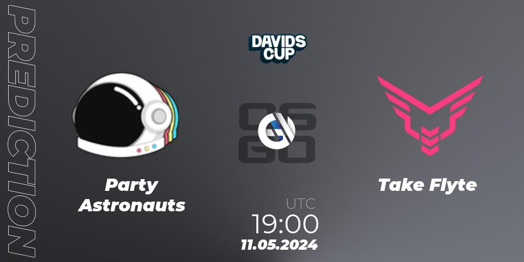 Party Astronauts vs Take Flyte: Match Prediction. 11.05.2024 at 19:00, Counter-Strike (CS2), David's Cup 2024