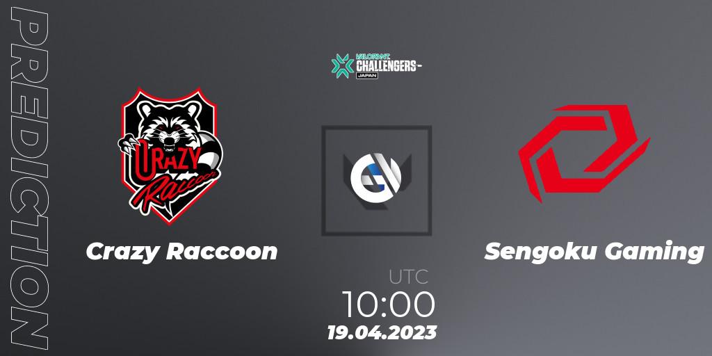 Crazy Raccoon vs Sengoku Gaming: Match Prediction. 19.04.23, VALORANT, VALORANT Challengers 2023: Japan Split 2 Group stage