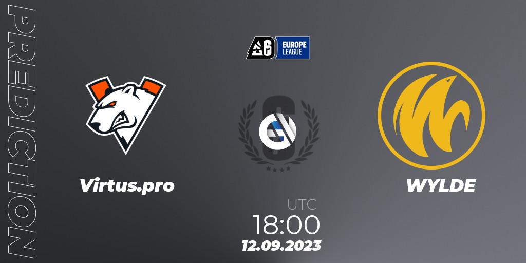 Virtus.pro vs WYLDE: Match Prediction. 12.09.2023 at 18:00, Rainbow Six, Europe League 2023 - Stage 2