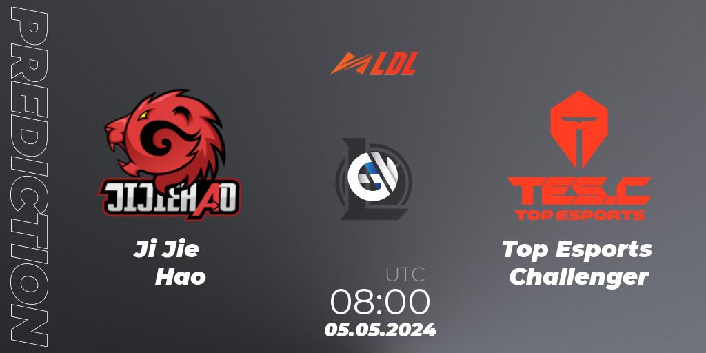 Ji Jie Hao vs Top Esports Challenger: Match Prediction. 05.05.2024 at 08:00, LoL, LDL 2024 - Stage 2