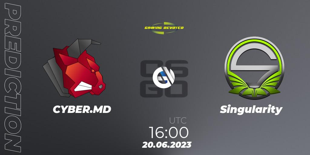 CYBER.MD vs Singularity: Match Prediction. 26.06.2023 at 16:00, Counter-Strike (CS2), Gaming Devoted Become The Best: Series #2