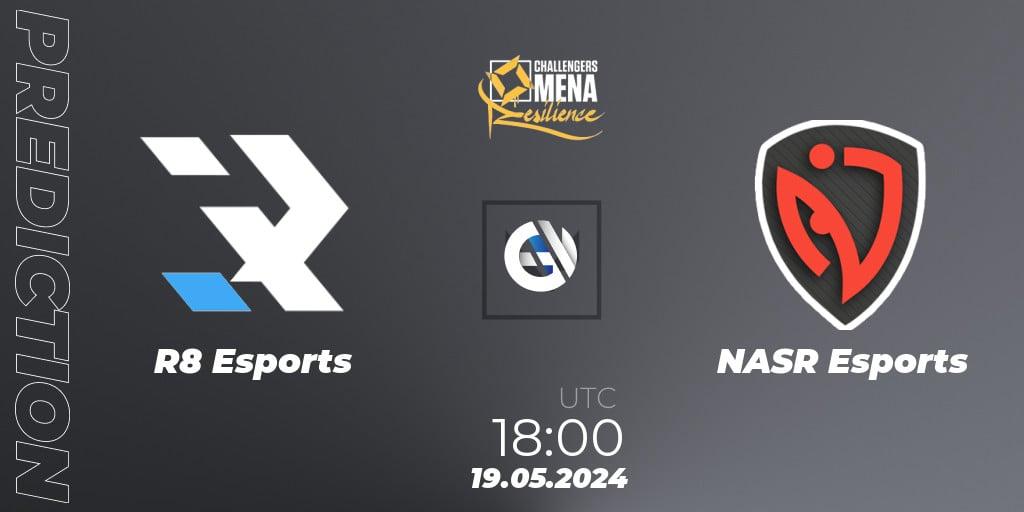 R8 Esports vs NASR Esports: Match Prediction. 19.05.2024 at 19:00, VALORANT, VALORANT Challengers 2024 MENA: Resilience Split 2 - Levant and North Africa