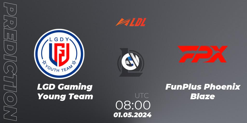 LGD Gaming Young Team vs FunPlus Phoenix Blaze: Match Prediction. 01.05.24, LoL, LDL 2024 - Stage 2