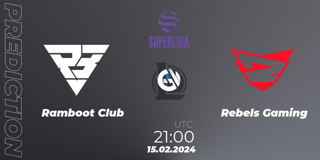 Ramboot Club vs Rebels Gaming: Match Prediction. 15.02.24, LoL, Superliga Spring 2024 - Group Stage