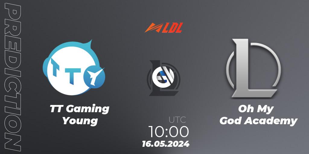 TT Gaming Young vs Oh My God Academy: Match Prediction. 16.05.2024 at 10:00, LoL, LDL 2024 - Stage 2