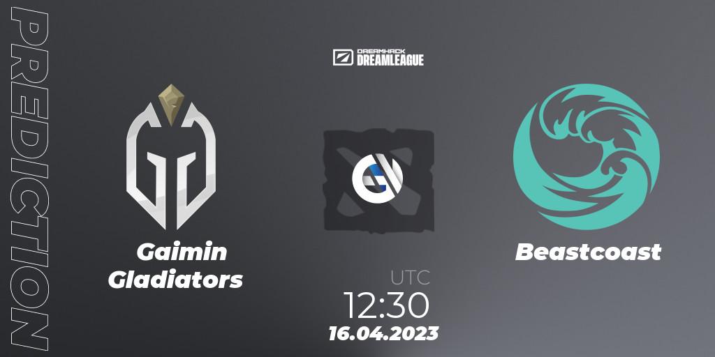 Gaimin Gladiators vs Beastcoast: Match Prediction. 16.04.23, Dota 2, DreamLeague Season 19 - Group Stage 2