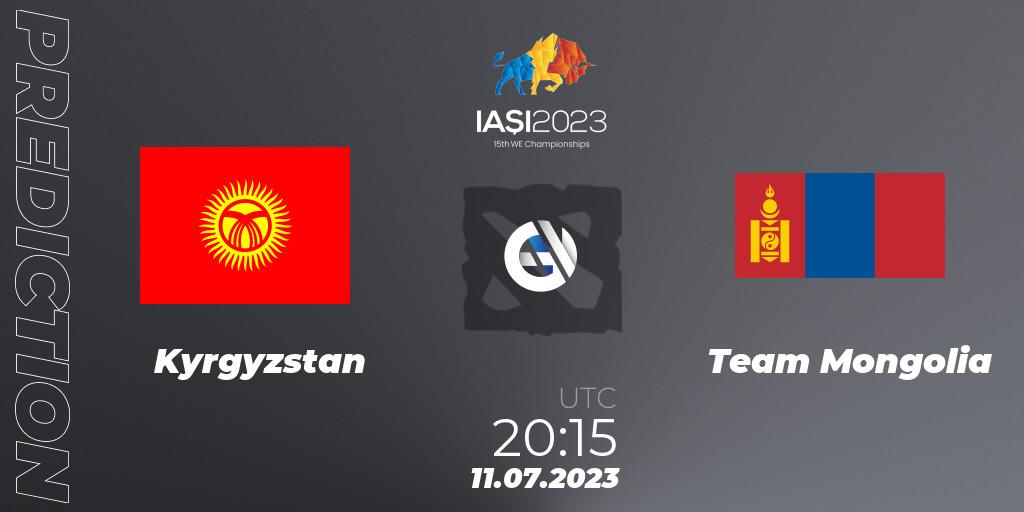 Kyrgyzstan vs Team Mongolia: Match Prediction. 11.07.2023 at 20:15, Dota 2, Gamers8 IESF Asian Championship 2023