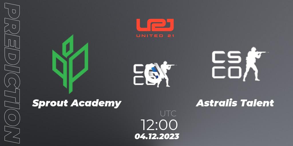 Sprout Academy vs Astralis Talent: Match Prediction. 04.12.23, CS2 (CS:GO), United21 Season 9