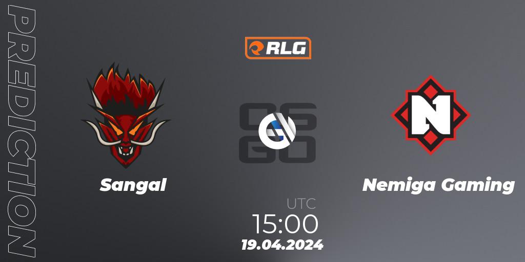 Sangal vs Nemiga Gaming: Match Prediction. 19.04.24, CS2 (CS:GO), RES European Series #2