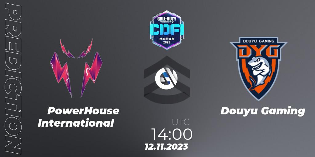 PowerHouse International vs Douyu Gaming: Match Prediction. 12.11.2023 at 12:30, Call of Duty, CODM Fall Invitational 2023