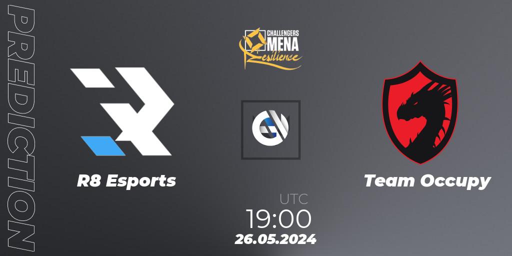 R8 Esports vs Team Occupy: Match Prediction. 26.05.2024 at 19:00, VALORANT, VALORANT Challengers 2024 MENA: Resilience Split 2 - Levant and North Africa